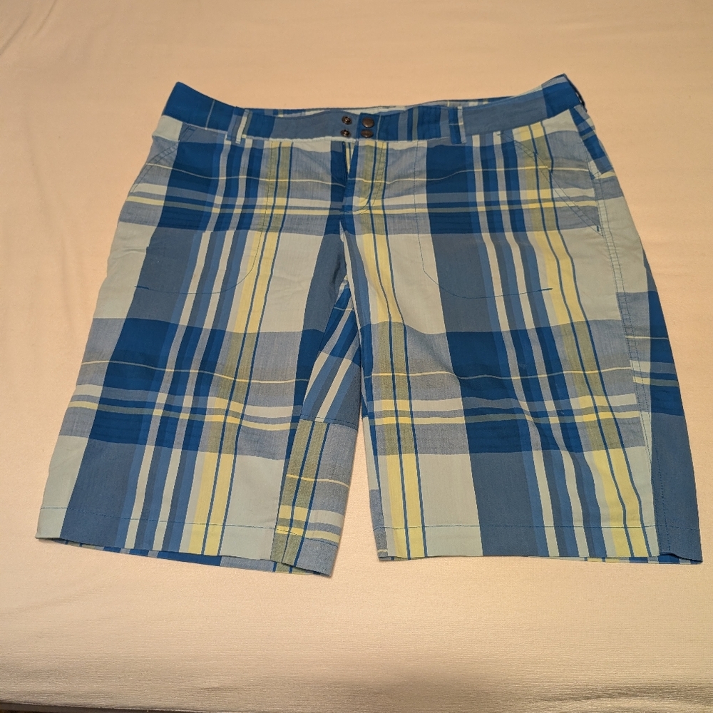 Blue Plaid Shorts Omni Wick